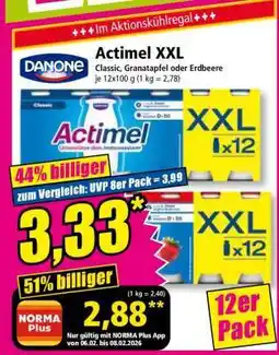 Norma Actimel XXL Angebot