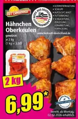 Norma Hähnchen Oberkeulen Angebot