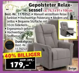 Norma Gepolsteter Relaxsessel Angebot