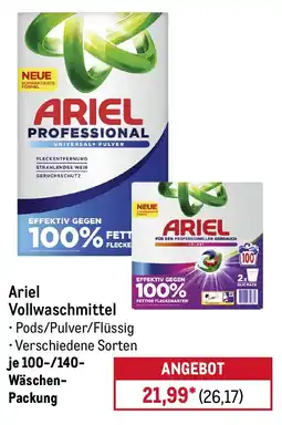 METRO Ariel Vollwaschmittel Angebot