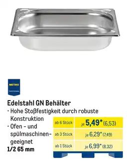 METRO Edelstahl GN Behälter Angebot