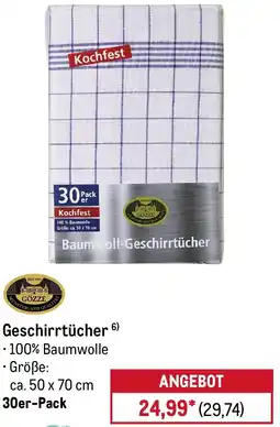 METRO Geschirrtücher Angebot