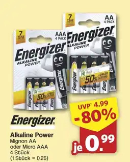 Famila Nord West Energizer Alkaline Power Angebot