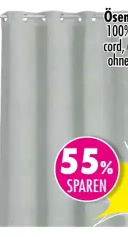 Möbel Boss Ösenvorhang Cord Angebot