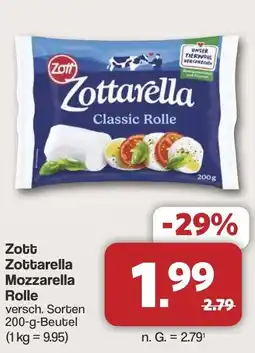 Famila Nord West Zott Zottarella Mozzarella Rolle Angebot