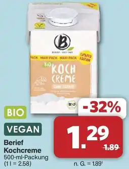 Famila Nord West VEGAN Berief Kochcreme Angebot