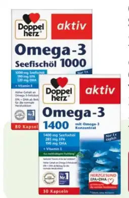 Rossmann Queisser Pharma Doppelherz aktiv Omega-3 Seefischöl 1000 Angebot