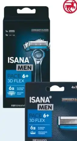 Rossmann Isana men Pace 6+ Rasierer Angebot