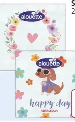 Rossmann Alouette Motiv-Servietten Angebot