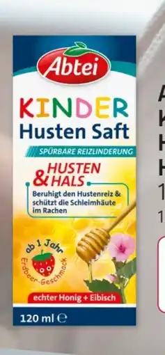 Rossmann Abtei Kinder Hustensaft Honig + Eibisch Angebot