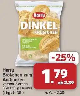 Famila Nord West Harry Brötchen zum Aufbacken Angebot