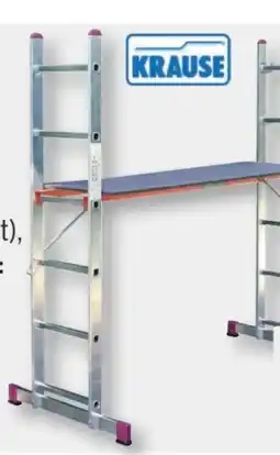 B1 Discount Baumarkt Krause Alu-Gerüst-Leiter-Set Angebot