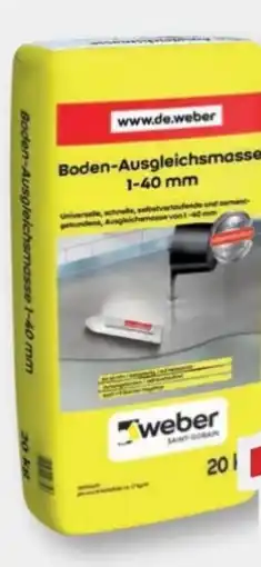 B1 Discount Baumarkt Saint-Gobain Weber Boden-Ausgleichsmasse Angebot