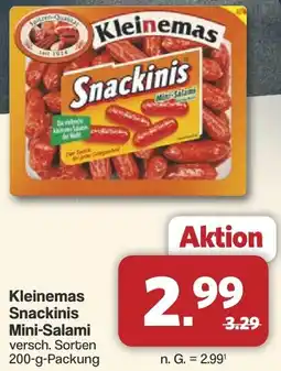 Famila Nord West Kleinemas Snackinis Mini-Salami Angebot