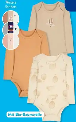 Aldi Süd Lily & Dan Baby Langarm-Bodys 3er Set Angebot