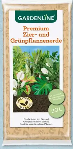 Aldi Süd Gardenline Premium Zier- und Grünpflanzenerde Angebot