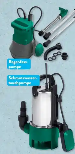 Aldi Süd Ferrex Regenfasspumpe Angebot