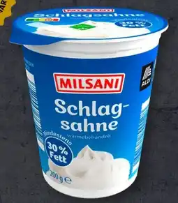 Aldi Süd Milsani Schlagsahne Angebot