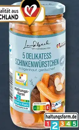Aldi Süd Landbeck Delikatess Schinkenwürstchen Angebot