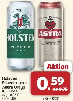 Famila Nord West Holsten Pilsener oder Astra Urtyp Angebot