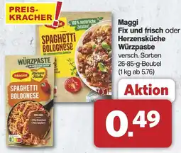 Famila Nord West Maggi Fix und frisch oder Herzensküche Würzpaste Angebot