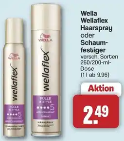 Famila Nord West Wella Wellaflex Haarspray oder Schaumfestiger Angebot