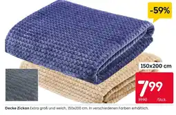 Rusta Decke zickan Angebot