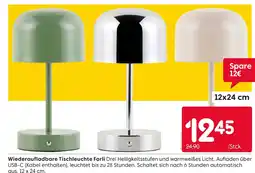Rusta Wiederaufladbare tischleuchte forli Angebot