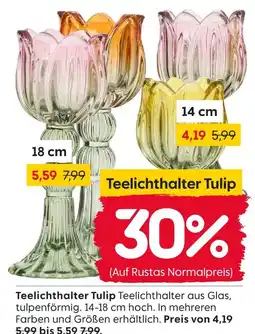 Rusta Teelichthalter tulip Angebot