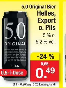 Zimmermann 5,0 original helles, export o. pils Angebot