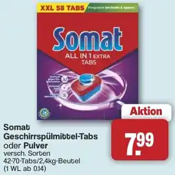 Famila Nord West Somat Geschirrspülmittel-Tabs oder Pulver Angebot