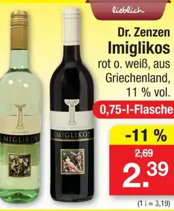 Zimmermann Dr. zenzen imiglikos weißwein Angebot