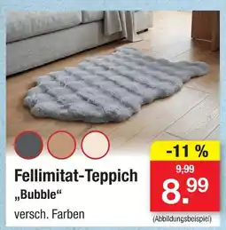 Zimmermann Fellimitat-teppich bubble Angebot