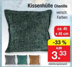 Zimmermann Kissenhülle chenille Angebot