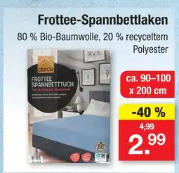 Zimmermann Dekor frottee-spannbettlaken Angebot