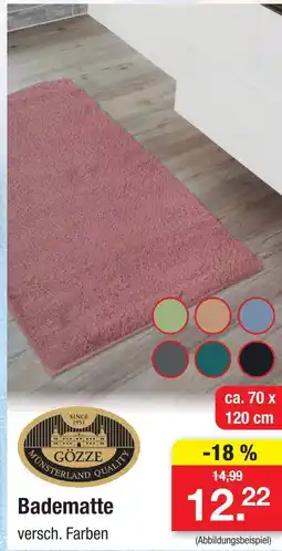 Zimmermann Gözze badematte Angebot