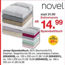 Möbelzentrum Pforzheim Novel jersey-spannbettuch ca. 100 x 200 cm Angebot