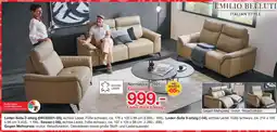 Möbelzentrum Pforzheim Emilio belluti leder-sofa 2-sitzig Angebot