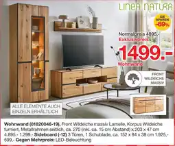 Möbelzentrum Pforzheim Linea natura wohnwand Angebot