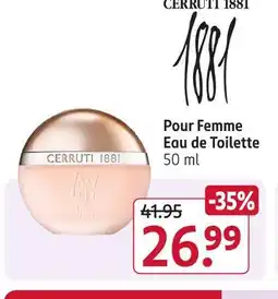 Rossmann Cerruti 1881 pour femme eau de toilette Angebot