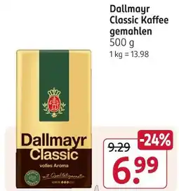 Rossmann Dallmayr classic kaffee gemahlen Angebot