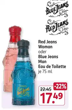 Rossmann Versace red jeans woman Angebot