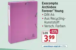 Rossmann Exacompta archivbox forever young Angebot