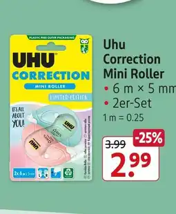 Rossmann Uhu correction mini roller Angebot