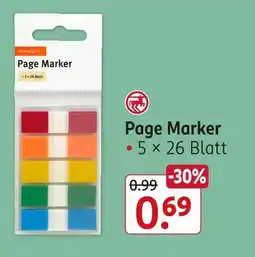 Rossmann Schreibwelt page marker Angebot