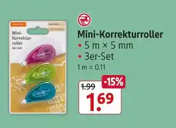 Rossmann Schreibwelt mini-korrekturroller Angebot