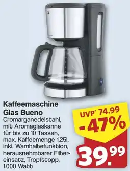 Famila Nord West WMF Kaffeemaschine Glas Bueno Angebot