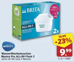 Famila Nord West BRITA Wasserfilterkartuschen Maxtra Pro ALL-IN-1 Pack 2 Angebot