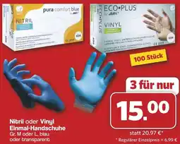 Famila Nord West Nitril oder Vinyl Einmal-Handschuhe Angebot