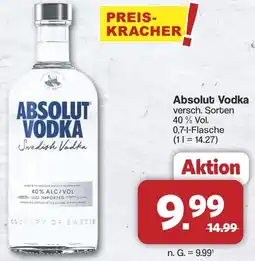 Famila Nord West Absolut Vodka Angebot